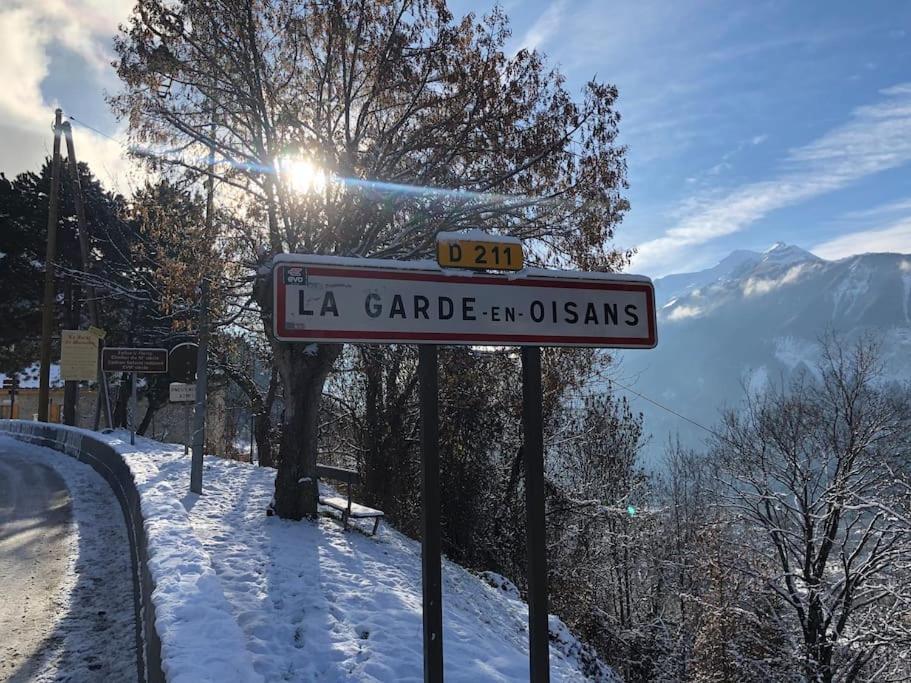 Appartement rez de jardin montée de l'alpe d'Huez La Garde  Exterior foto